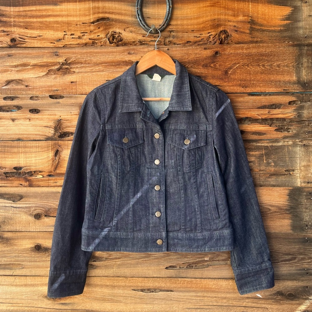 J.CREW | Women’s Classic Dark Blue Denim Jacket M